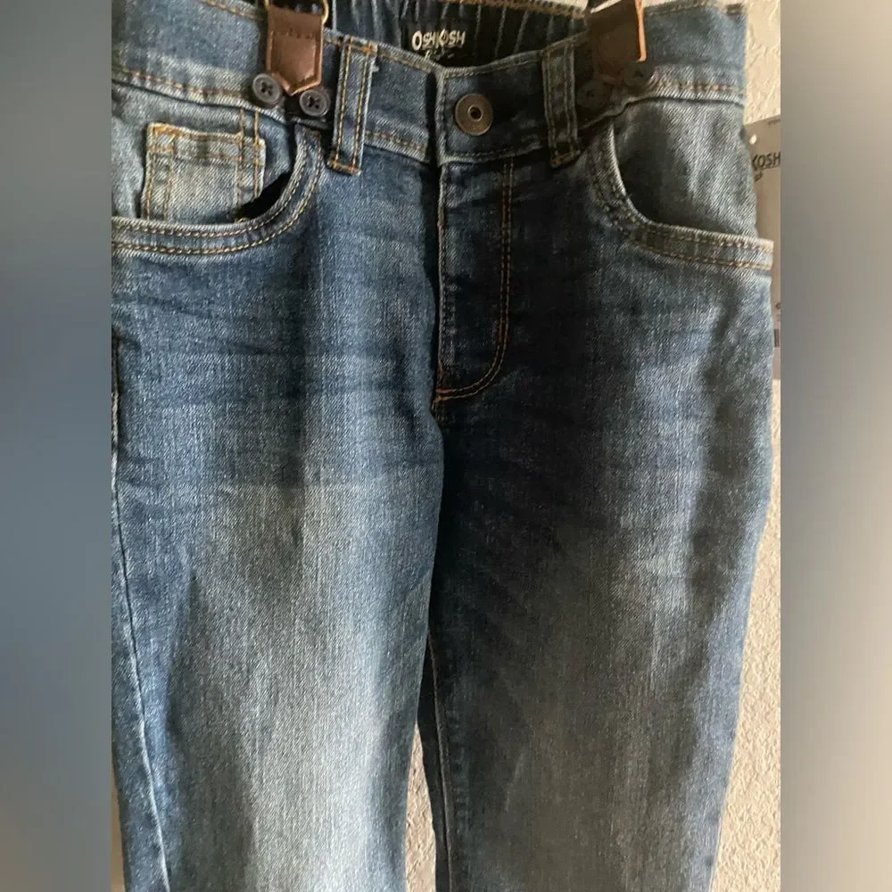 OshKosh B'gosh Toddler Boy Jeans with Suspenders Bottoms Size 5T